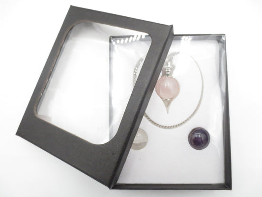 Gemstone Pendulum Orbs set of 3
