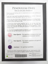 Gemstone Pendulum Orbs set of 3