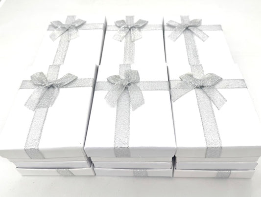 Jewellery Boxes set of 12 - White Long