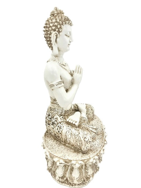 Tibetan Buddha Statue - White