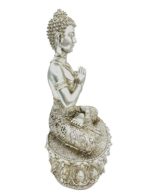 Tibetan Buddha Statue - Silver