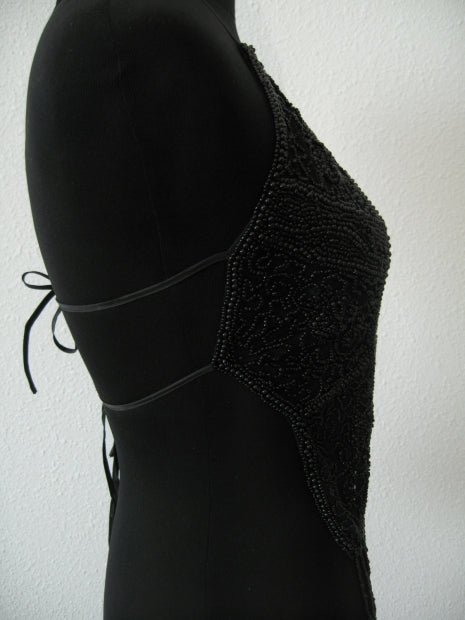 top of beads (black)