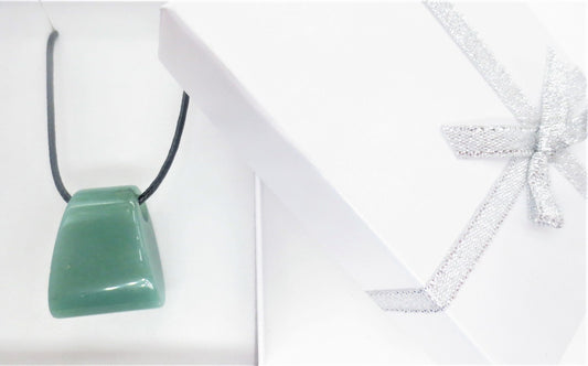 Trapezium Pendant Ketting - Aventurijn