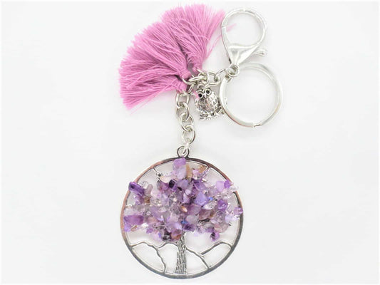 Tree of Life sleutelhanger amethyst