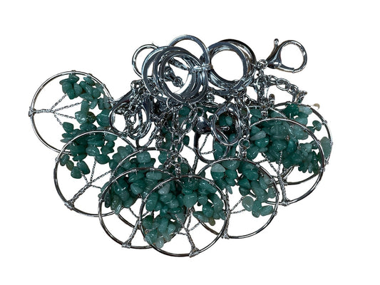 Tree of Life Sleutelhanger met Aventurijn Edelstenen