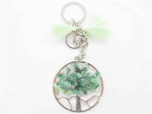Tree of Life sleutelhanger Tijger Oog