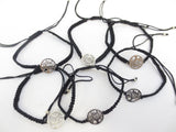 Adjustable Tree of Life Bracelets - Black 6 pieces
