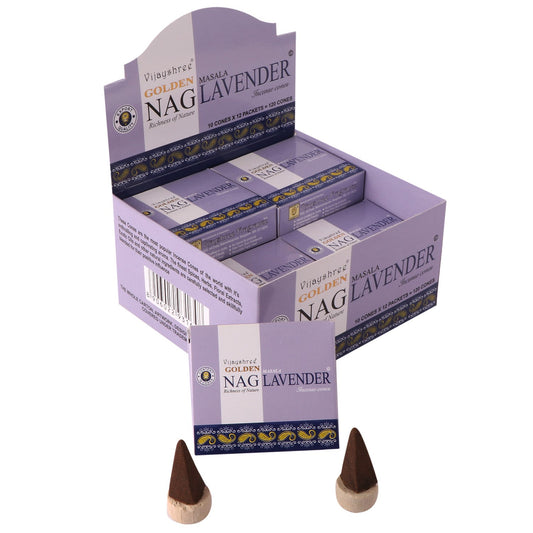 Vijayshree Golden Nag Cones - Lavender