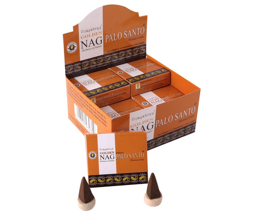 Vijayshree Golden Nag Cones - Palo Santo