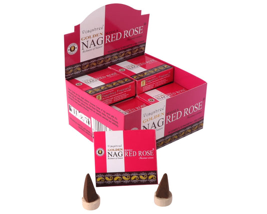 Vijayshree Golden Nag Cones - Red Rose