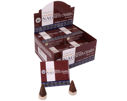 Vijayshree Golden Nag Cones - Seven Chakra