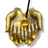 Wierookhouder Open Handen Brons