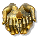 Wierookhouder Open Handen Brons