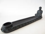 Black Sitting Japanese Buddha Incense Stick Holder