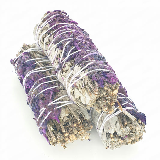 Witte Salie &amp; Purple Lavender Smudge Stick 12cm (3 x 35-40g)