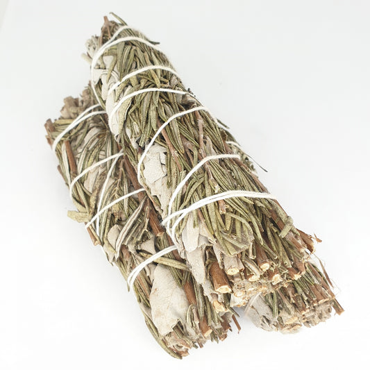 Witte Salie &amp; Rosemary Smudge Stick 12cm (3 x 25-30g)