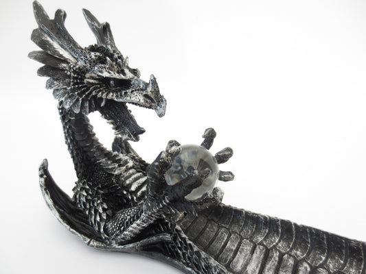 Silver Dragon Incense Stick Holder